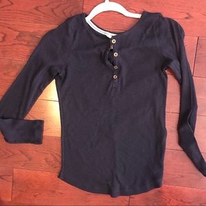 H&M baby ribbed button up Henley top